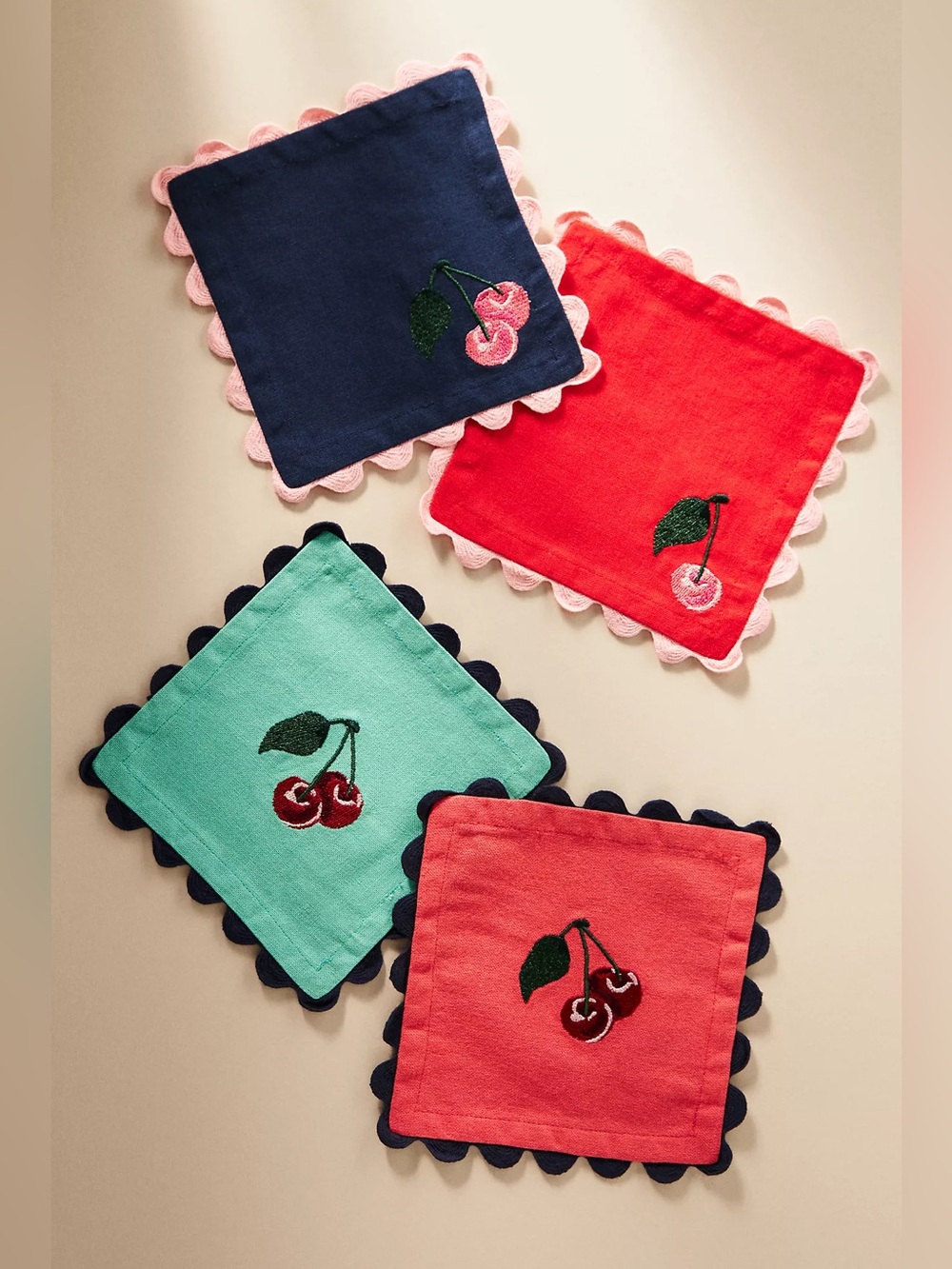 Anthropologie Maeve Cocktail Napkins, Set of 4